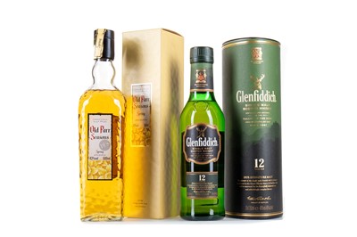 Lot 116 - OLD PARR SEASONS SPRING 50CL AND GLENFIDDICH 12 YEAR OLD 35CL