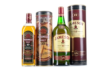 Lot 117 - JAMESON 12 YEAR OLD 1L AND BUSHMILLS 10 YEAR OLD