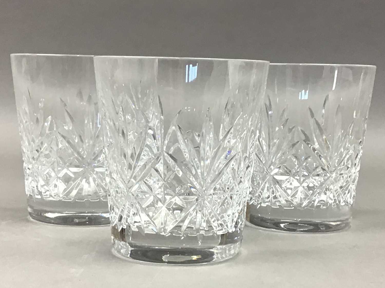 Lot 636 - A SET OF SIX EDINBURGH CRYSTAL CONTINENTAL COLLECTION TUMBLERS