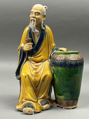 Lot 615 - A GROUP OF CHINESE POTTERY FIGURES