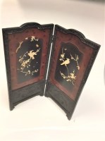 Lot 275 - EARLY 20TH CENTURY CHINESE TWO FOLD SCREEN...