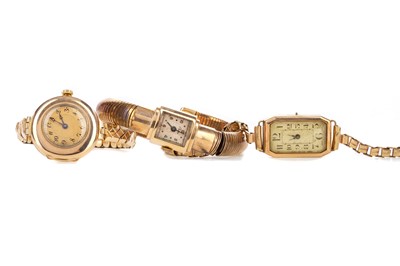 Lot 875 - THREE LADY'S WATCHES