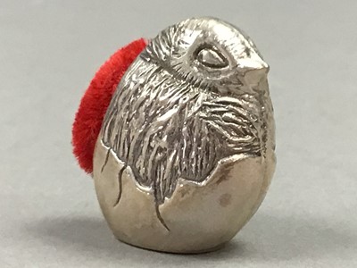 Lot 701 - A SILVER PIN CUSHION