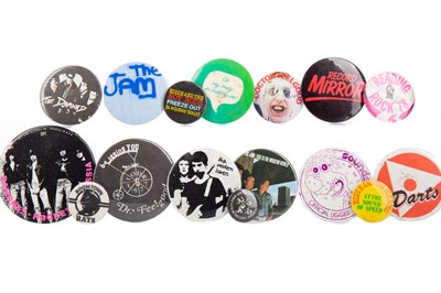 Lot 1048 - A LOT OF VINTAGE PUNK BAND FAN BADGES