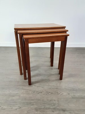 Lot 265A - A MCINTOSH OF KIRKCALDY TEAK NEST OF THREE TABLES