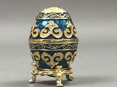 Lot 12 - A LOT OF 'FABERGE' EGGS