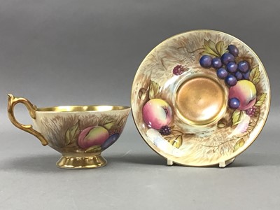 Lot 4 - AN AYNSLEY 'ORCHARD GOLD' PART TABLE SERVICE AND OTHER TEA WARE