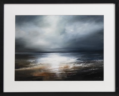 Lot 174 - EVENING TIDE, AN OIL BY DARREN SCOTT