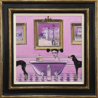 Lot 186 - THE LITTLE DIP, AN OIL BY JOE HARGAN