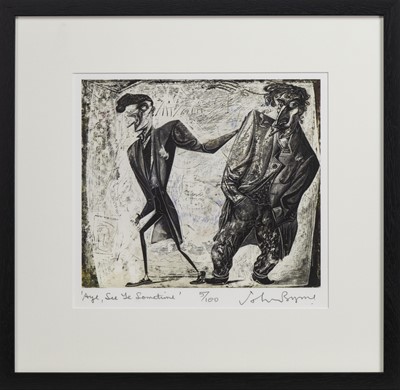 Lot 200 - AYE, SEE YE SOMETIME, A LIMITED EDITION PRINT BY JOHN BYRNE