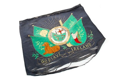 Lot 403 - A 'GOD SAVE IRELAND' SILK EMBROIDERY