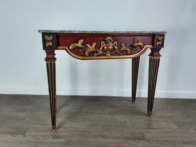 Lot 884 - A DIRECTOIRE-TYPE CONSOLE TABLE IN THE NEO-CLASSICAL TASTE