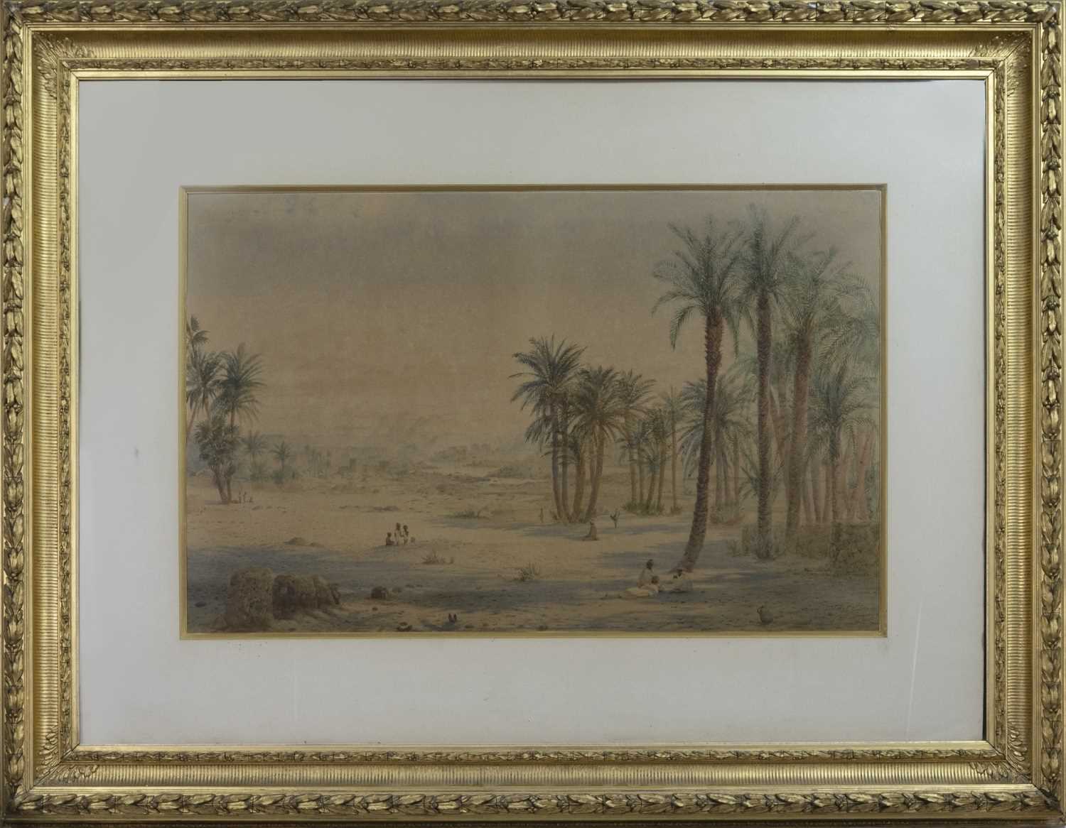 Lot 415 - OASIS, A WATERCOLOUR BY ANDREW MACCALLUM