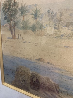 Lot 415 - OASIS, A WATERCOLOUR BY ANDREW MACCALLUM