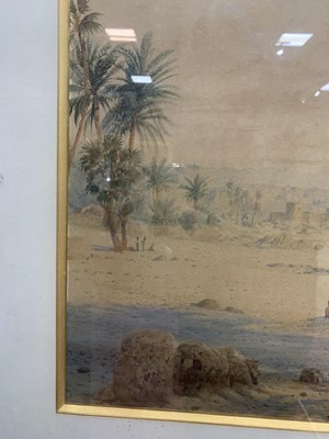 Lot 415 - OASIS, A WATERCOLOUR BY ANDREW MACCALLUM