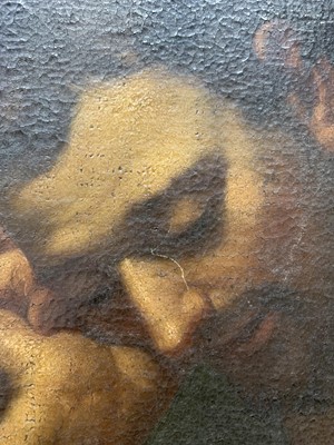 Lot 413 - READING MAN, AN OIL IN THE MANNER OF CARAVAGGIO