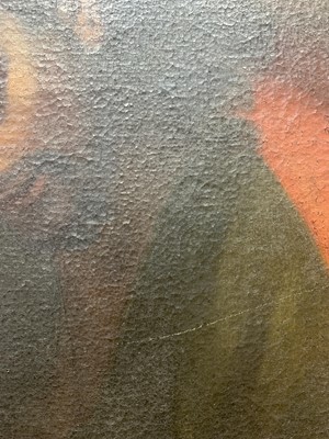 Lot 413 - READING MAN, AN OIL IN THE MANNER OF CARAVAGGIO