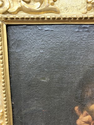 Lot 413 - READING MAN, AN OIL IN THE MANNER OF CARAVAGGIO