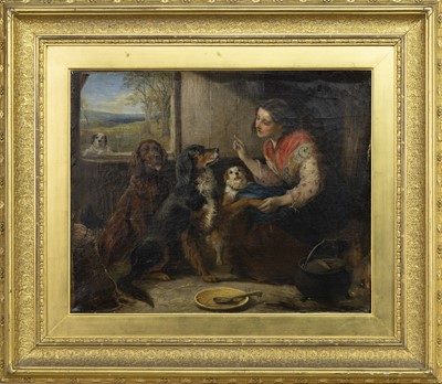 Lot 388 - WHAT ABOUT ME?, AN OIL BY THOMAS FALCON MARSHALL