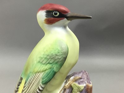 Lot 40 - A ROYAL WORCESTER MODEL OF A WOODPECKER