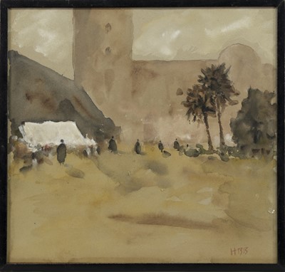 Lot 422 - TUNIS, A WATERCOLOUR BY HERCULES BRABAZON BRABAZON