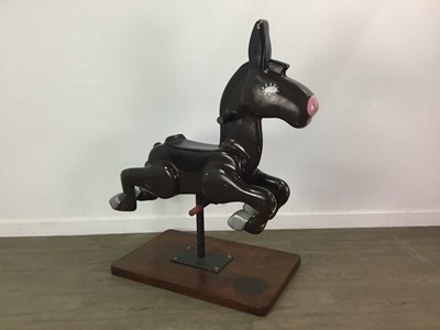 Lot 1093 - A FAIRGROUND RIDE FIBREGLASS DONKEY