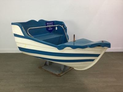 Lot 421 - A FAIRGROUND RIDE FIBREGLASS ROWING BOAT