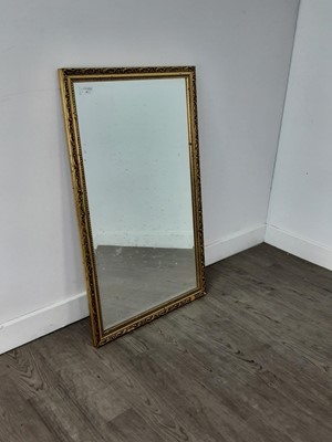 Lot 43 - TWO DECORATIVE GILT MIRRORS AND A FRAMED PICTURE