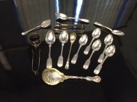 Lot 2 - LOT OF VICTORIAN AND OTHER SILVER FLATWARE to...