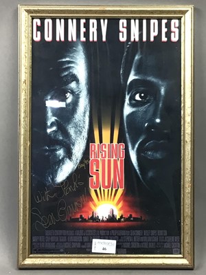 Lot 46 - SEAN CONNERY SIGNED RISING SUN POSTER