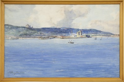 Lot 436 - PORT GLASGOW, A WATERCOLOUR