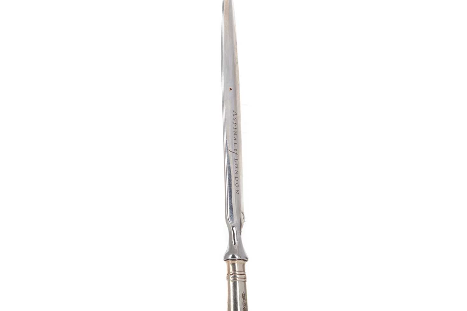 Lot 52 - ELIZABETH II SILVER MOUNTED LETTER OPENER