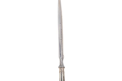 Lot 52 - ELIZABETH II SILVER MOUNTED LETTER OPENER