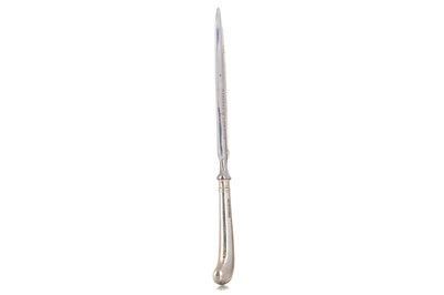 Lot 52 - ELIZABETH II SILVER MOUNTED LETTER OPENER