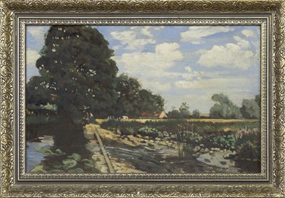 Lot 438 - DOING THE WASHING, A BRITISH OIL