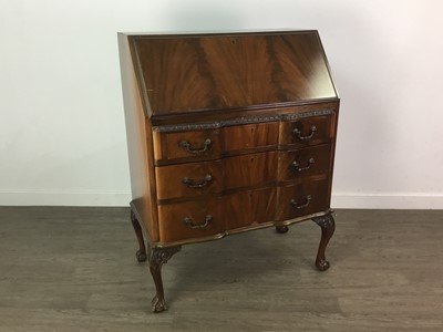 Lot 104 - A WALNUT BUREAU