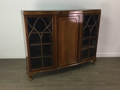 Lot 105 - A MAHOGANY DISPLAY CABINET