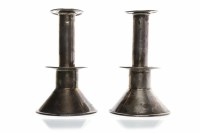 Lot 13 - PAIR OF SILVER TABLE CANDLESTICKS maker...
