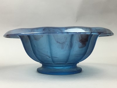 Lot 108 - AN ART DECO GLASS BOWL AND OTHER OBJECTS