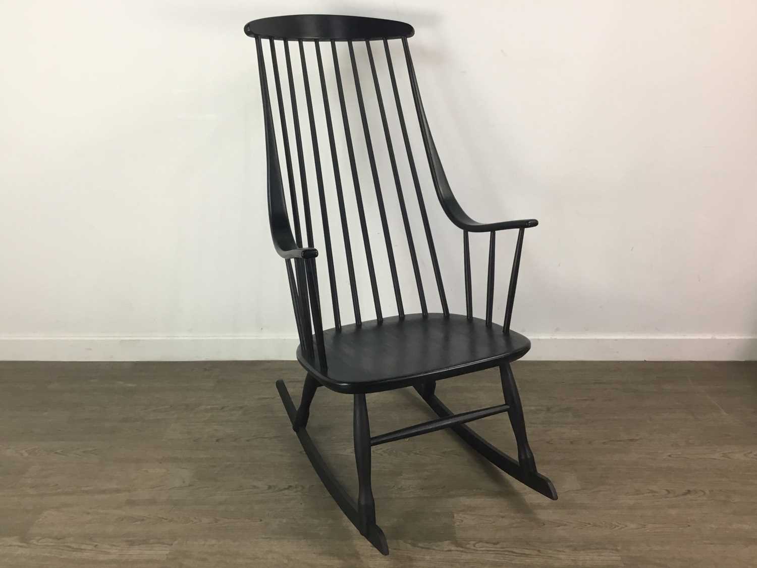 Lot 361 - LENA LARSSON (SWEDISH, 1919-2000) FOR NESTO, GRANDESSA ROCKING CHAIR