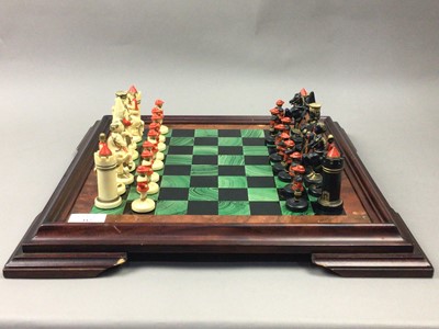 Lot 117 - A CHESS SET