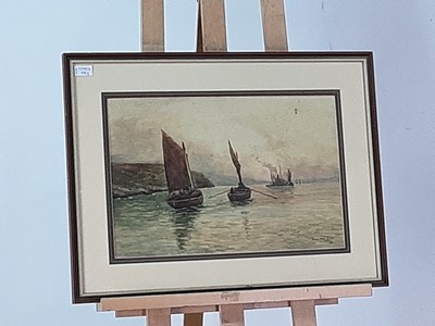 Lot 121 - A LARGE MARITIME PICTURE AND THREE OTHER PICTURES