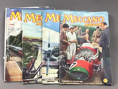 Lot 124 - A MECCANO LOCOMOTIVE, ALONG WITH PERIODICALS AND SLIDES