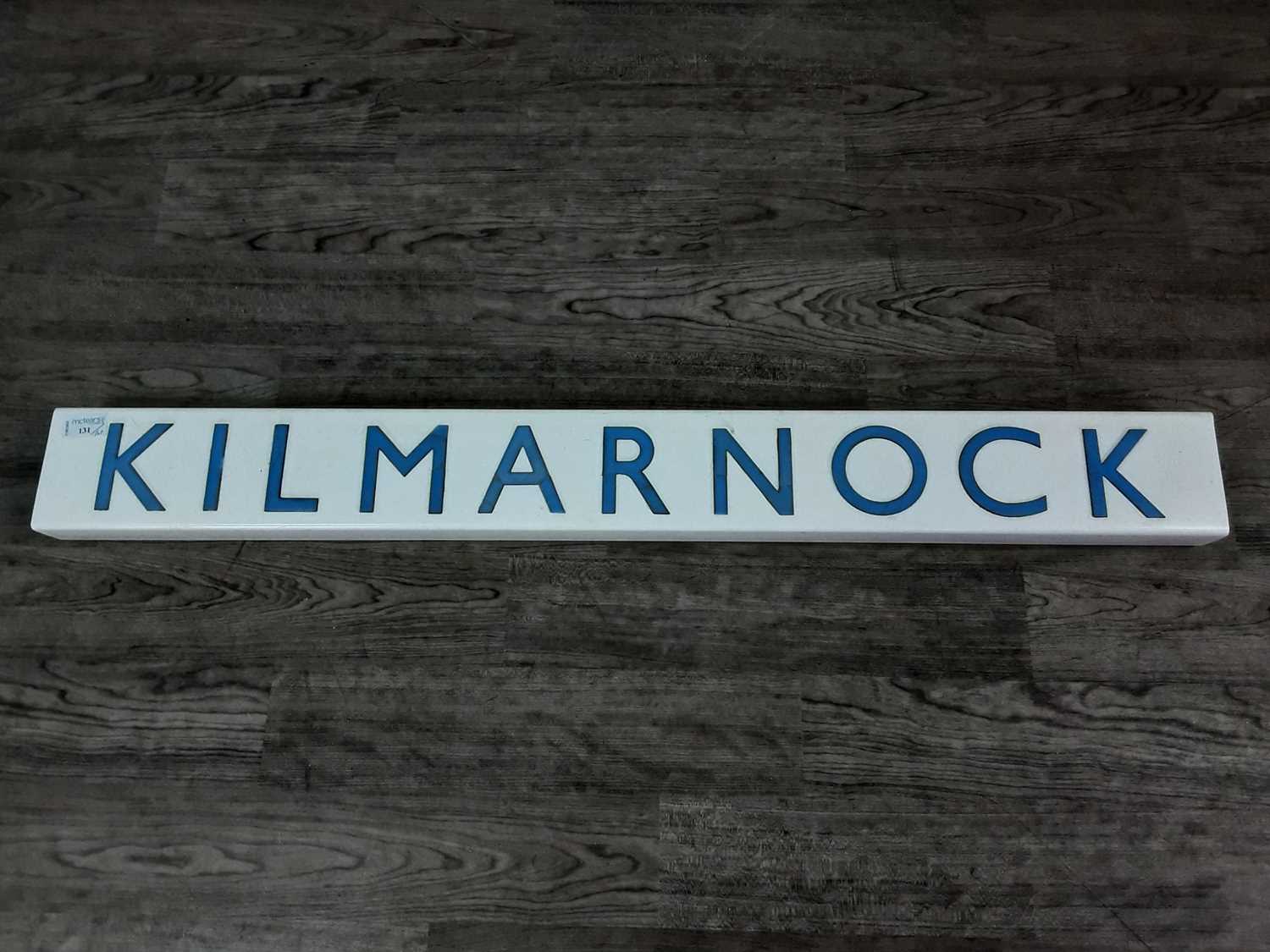 Lot 131 - A KILMARNOCK RAILWAY TOTEM AND SIGNALLING CHARTS