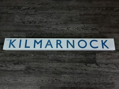 Lot 131 - A KILMARNOCK RAILWAY TOTEM AND SIGNALLING CHARTS