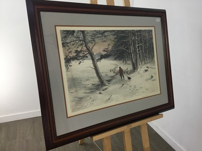 Lot 151 - TO WINTER QUARTERS, A PRINT AFTER JOSEPH FARQUHARSON