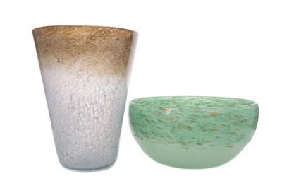 Lot 415 - YSART BROTHERS, VASART GLASS VASE AND BOWL