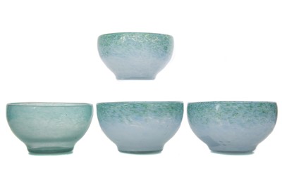 Lot 416 - YSART BROTHERS, FOUR VASART GLASS BOWLS