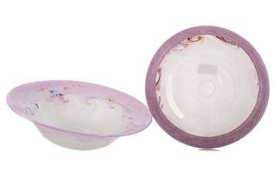 Lot 422 - YSART BROTHERS, TWO VASART GLASS BOWLS