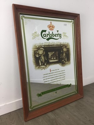 Lot 152 - A CARLSBERG PUB ADVERTISING MIRROR
